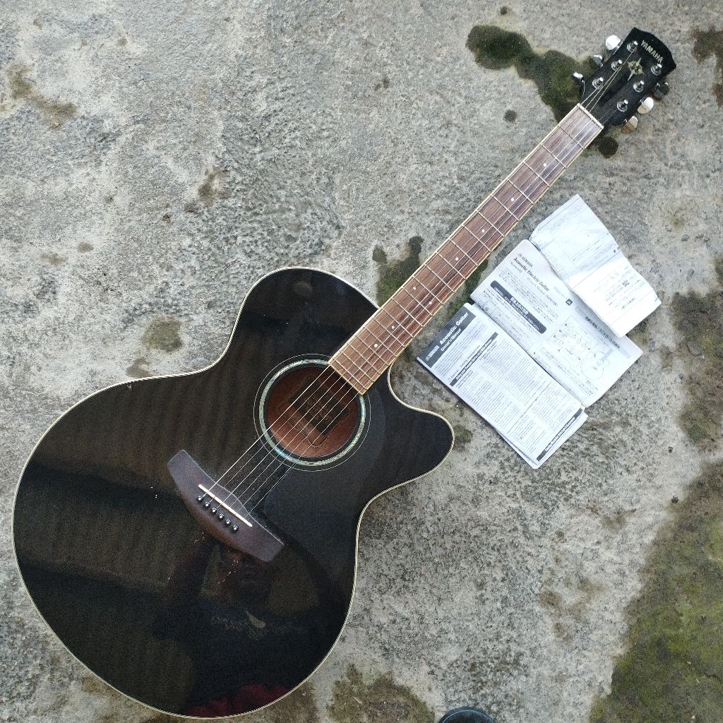 GITAR YAMAHA CPX600 ORIGINAL + SURAT SURAT+ SOFTCASE+ PACKING KAYU SECOND