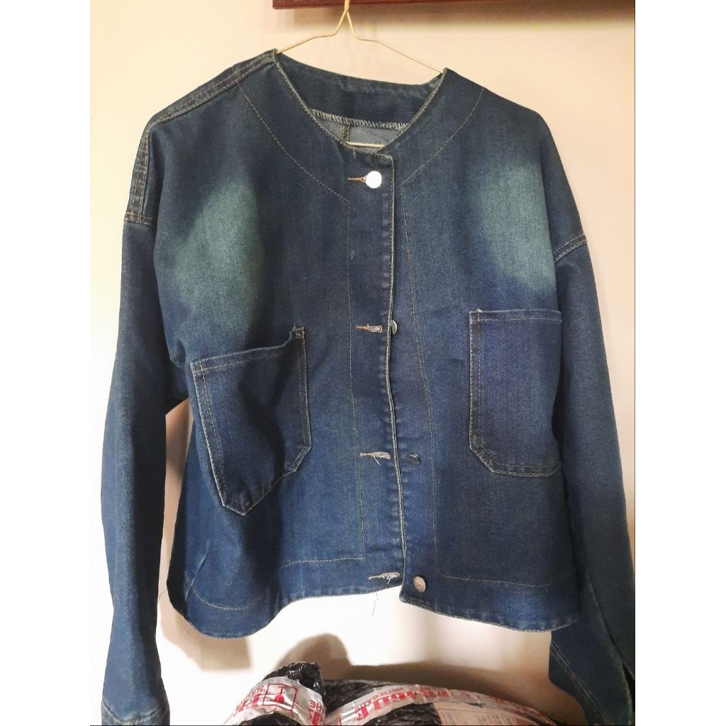 jaket jeans oversize pl