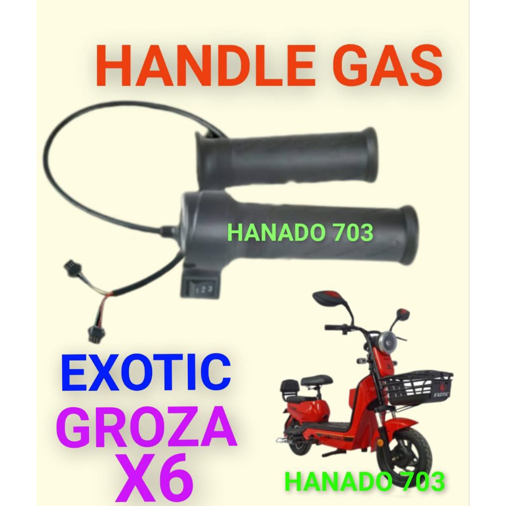 handle gas exotic groza X6 Throtle gas sepeda listrik exotic groza X6