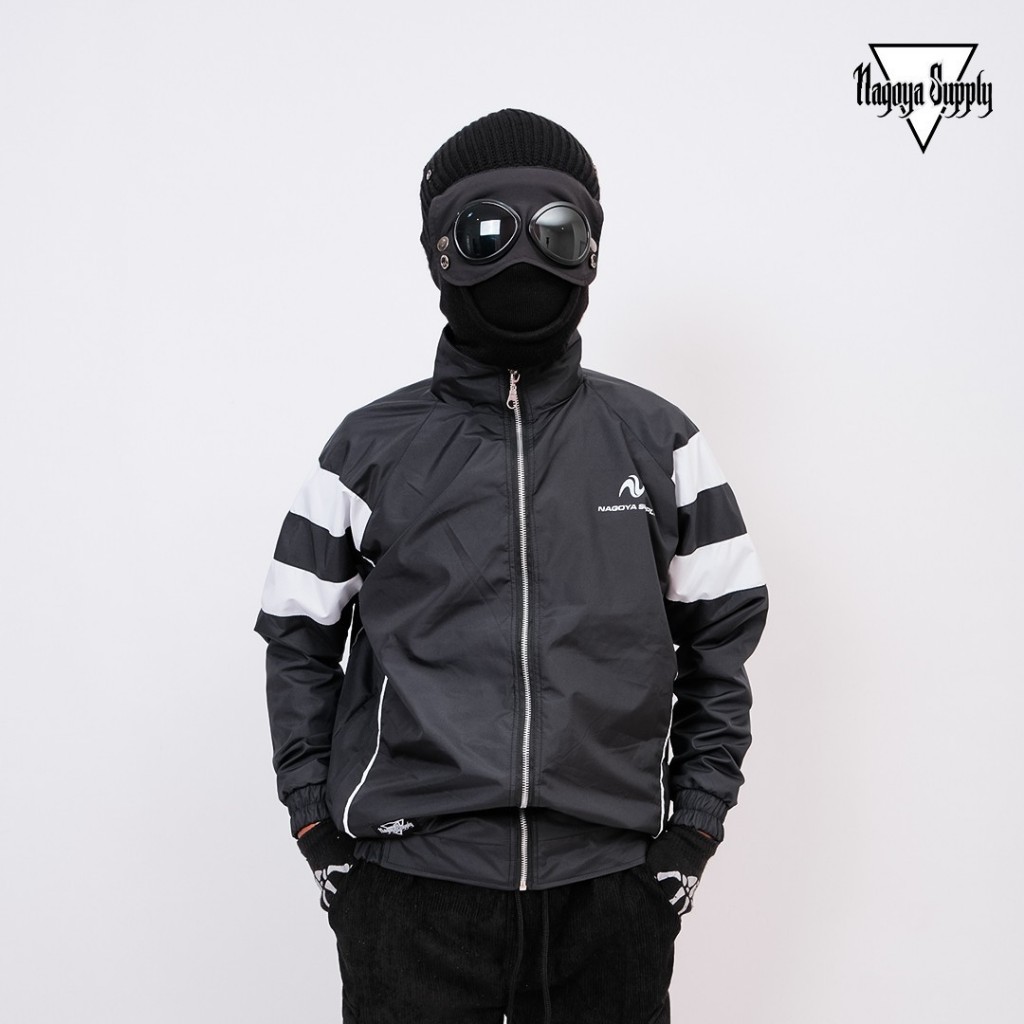 Nagoya Tracktop Jacket Skena - Jaket Parasut Polos Distro Premium Original Windbreakers