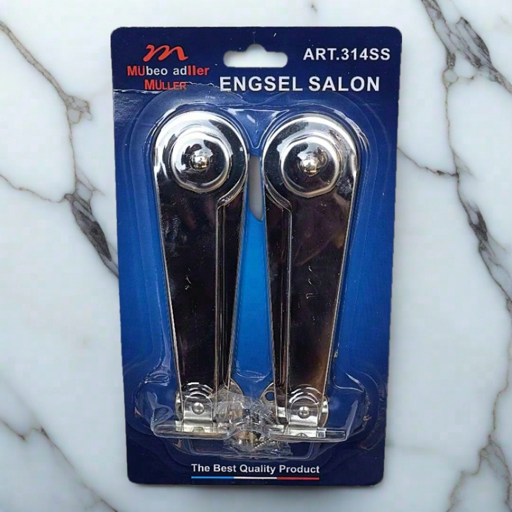 MULLER Engsel Salon Sikutan Jendela 9 Inch Stainless Steel Original