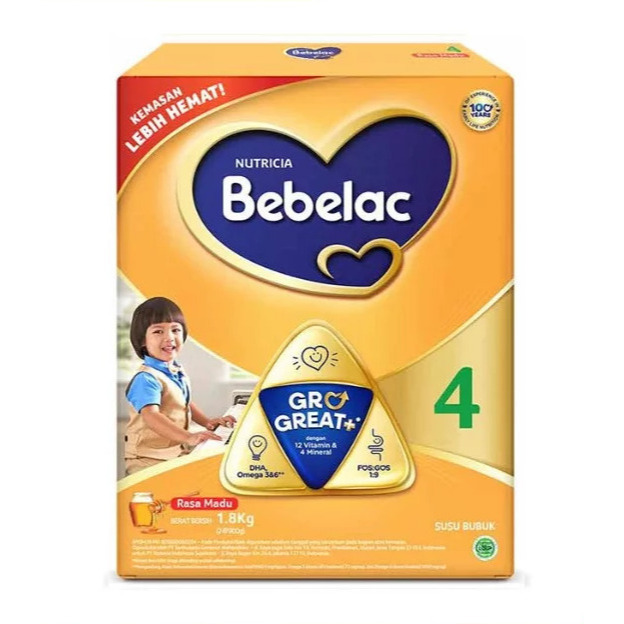 SUSU BEBELAC 4 RASA MADU 400 GRAM