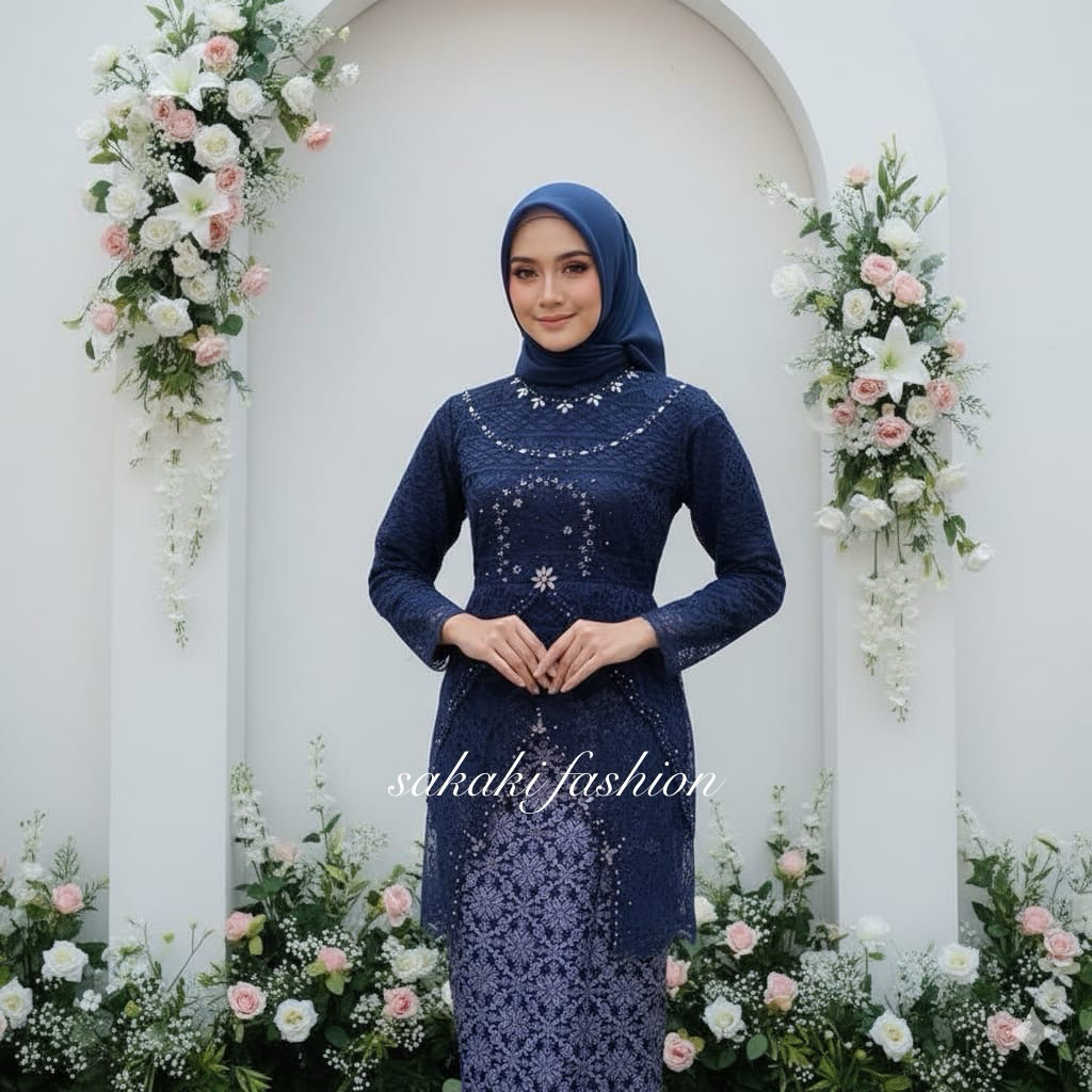Kebaya Brokat Modern | Kebaya Brokat Payet Premium Mewah - Kebaya Kondangan Wanita Terbaru