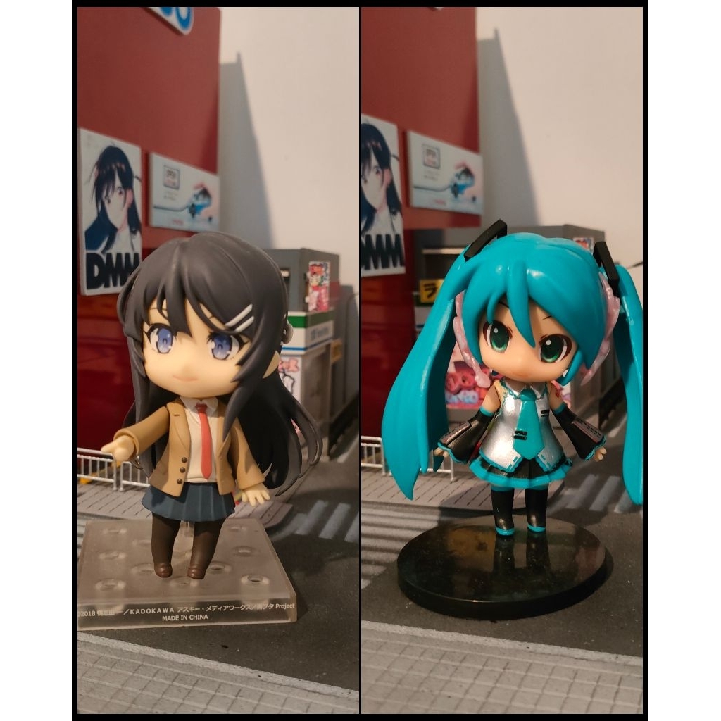 [BUNDLE] Nendoroid Mai Sakurajima + No Brand Hatsune Miku (Second Hand)