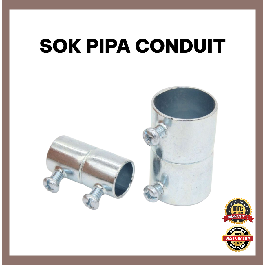 Sock Coupling Conduit | Sambungan Pipa Conduit | Sok Pipa Conduit | Set Screw Coupling E19 E25