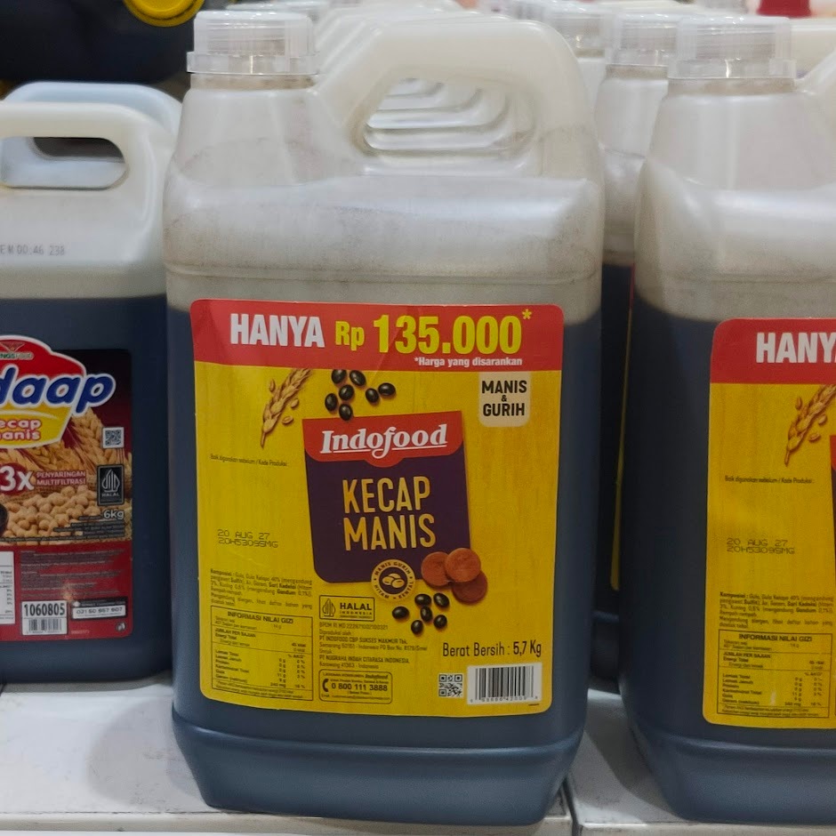 Indofood Kecap Manis Galon 5.7 kg / Kecap Manis