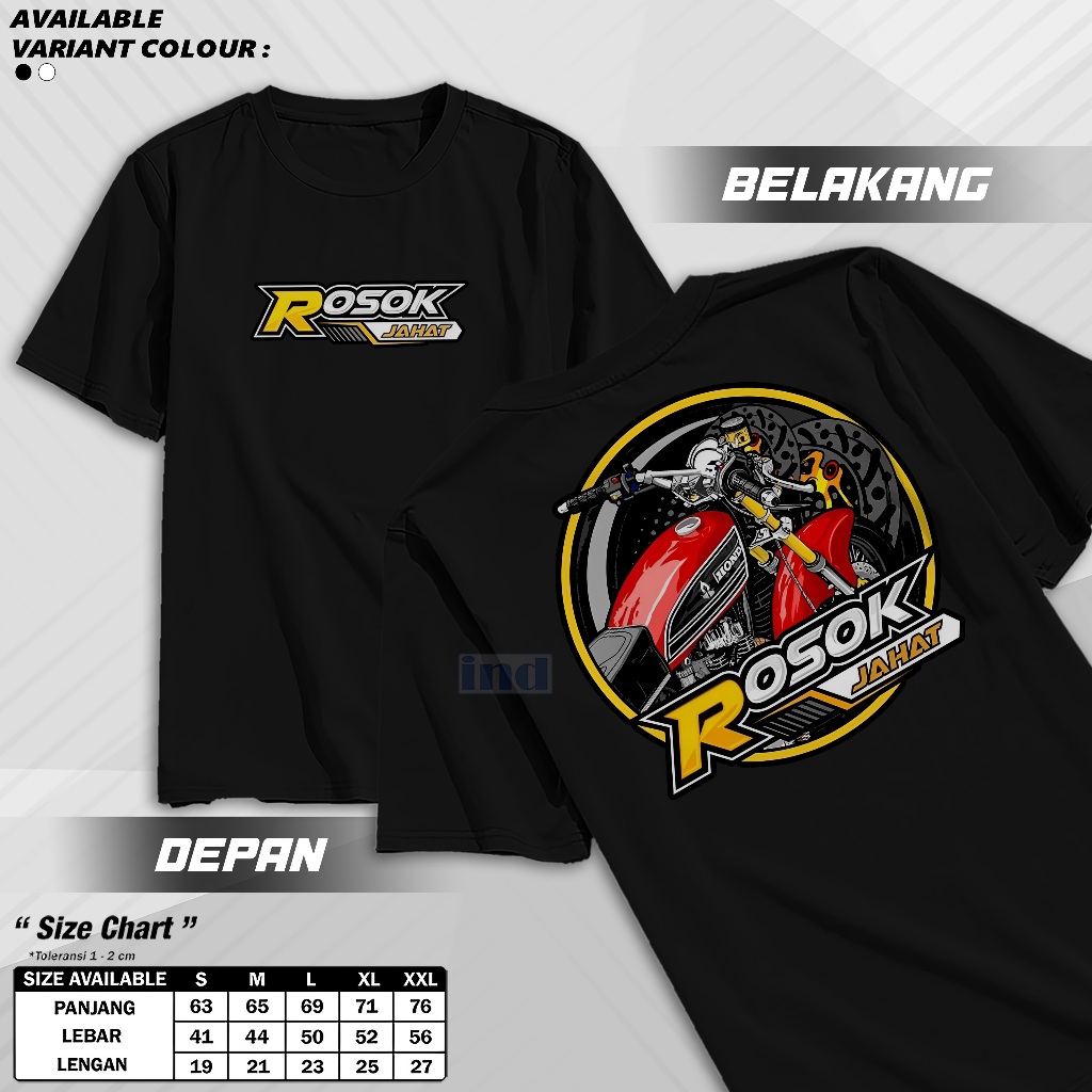 Kaos Racing Honda Rosok Squad Cb Herex Gank Baju Pria Wanita