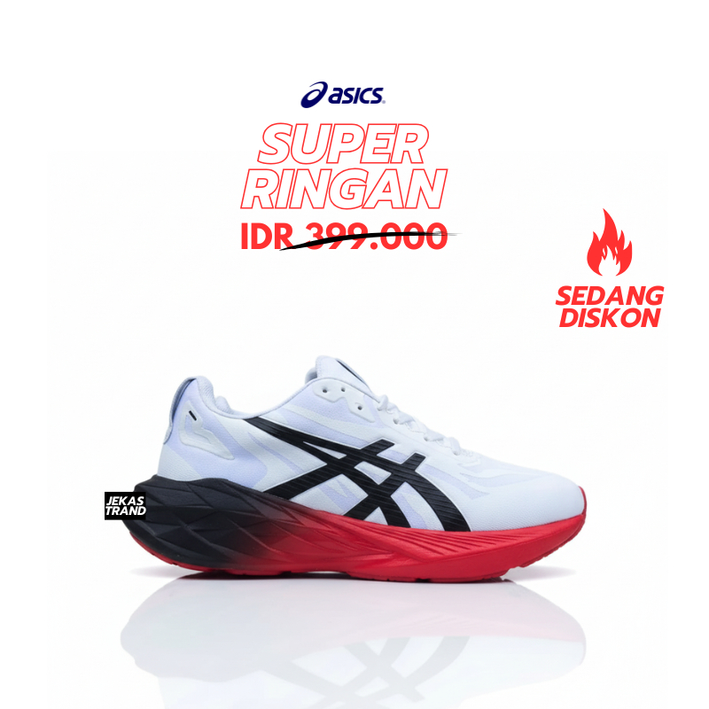 Sepatu  Running Volly Asics Putih BiruAnti Selip Sol Empuk untuk Jogging & Olahraga Voli  Pria Wanit