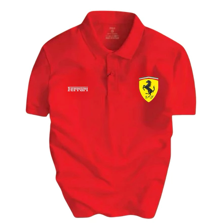 Kaos Kerah Import Premium Polo Shirt Ferrari Club