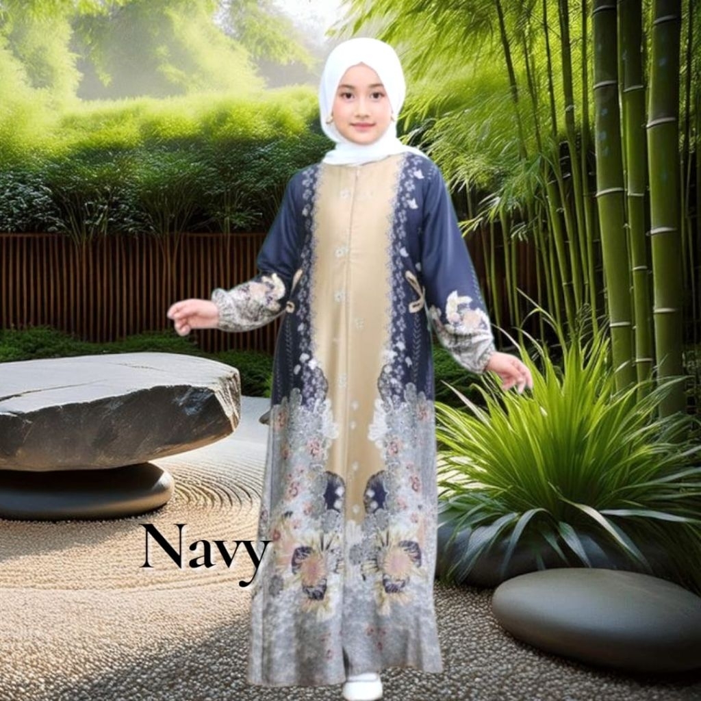 Gamis Medinna Anak Silk Premium | Gamis Kids Medinna