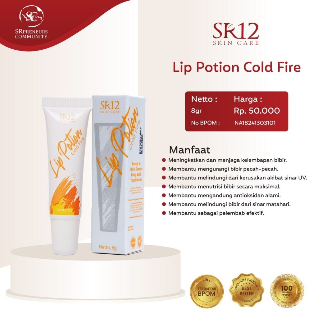 SR12 Lip Potion || Lip Potion SR12 Lipbalm Lip serum sr12 BPOM