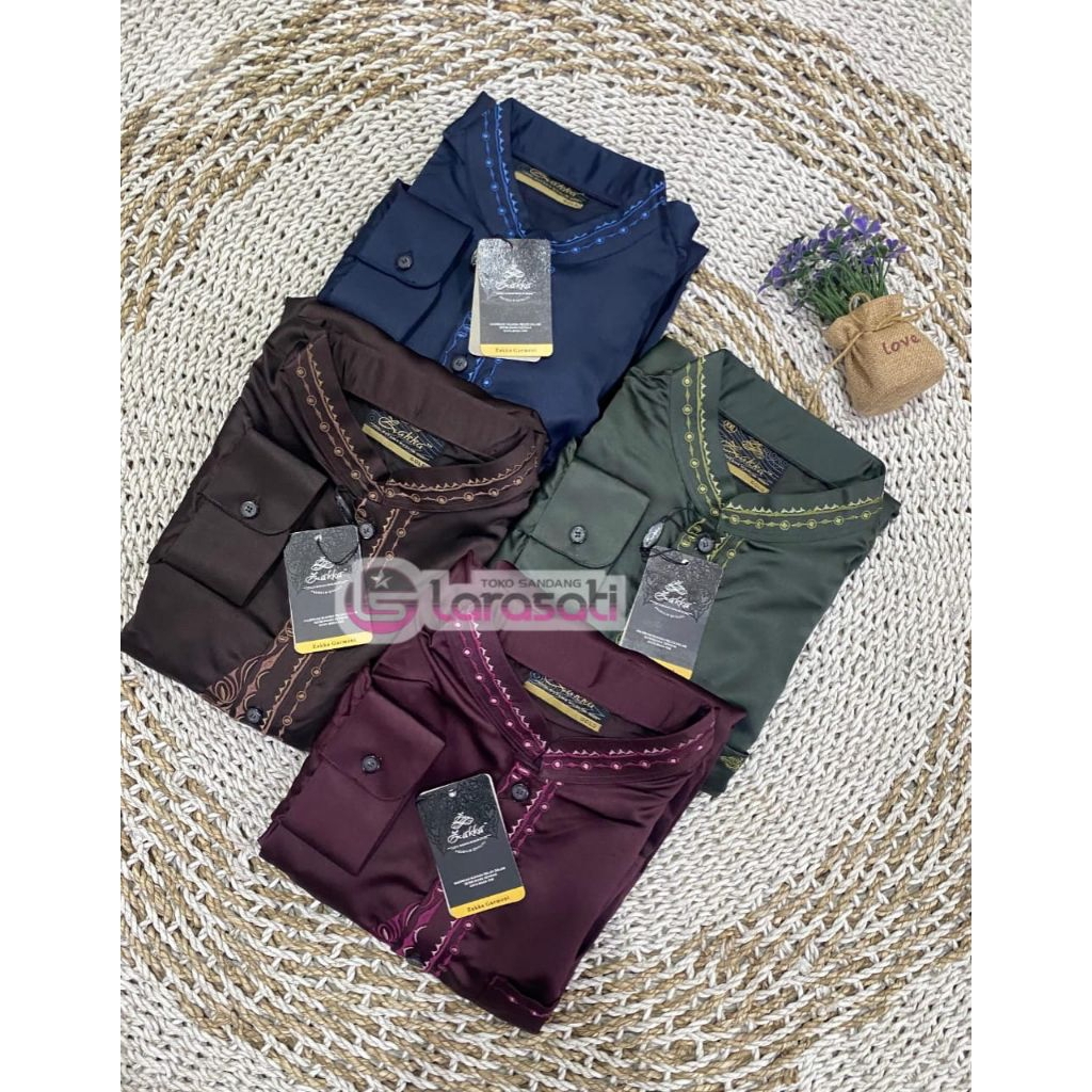 baju Koko merk ZAKKA model (kurta/Pakistan)/ baju Koko kekinian kualitas premium