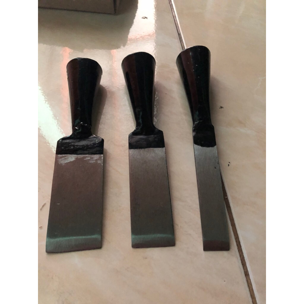 tatah bobok kayu//tatah pahat/tatah baja//tatah 1set