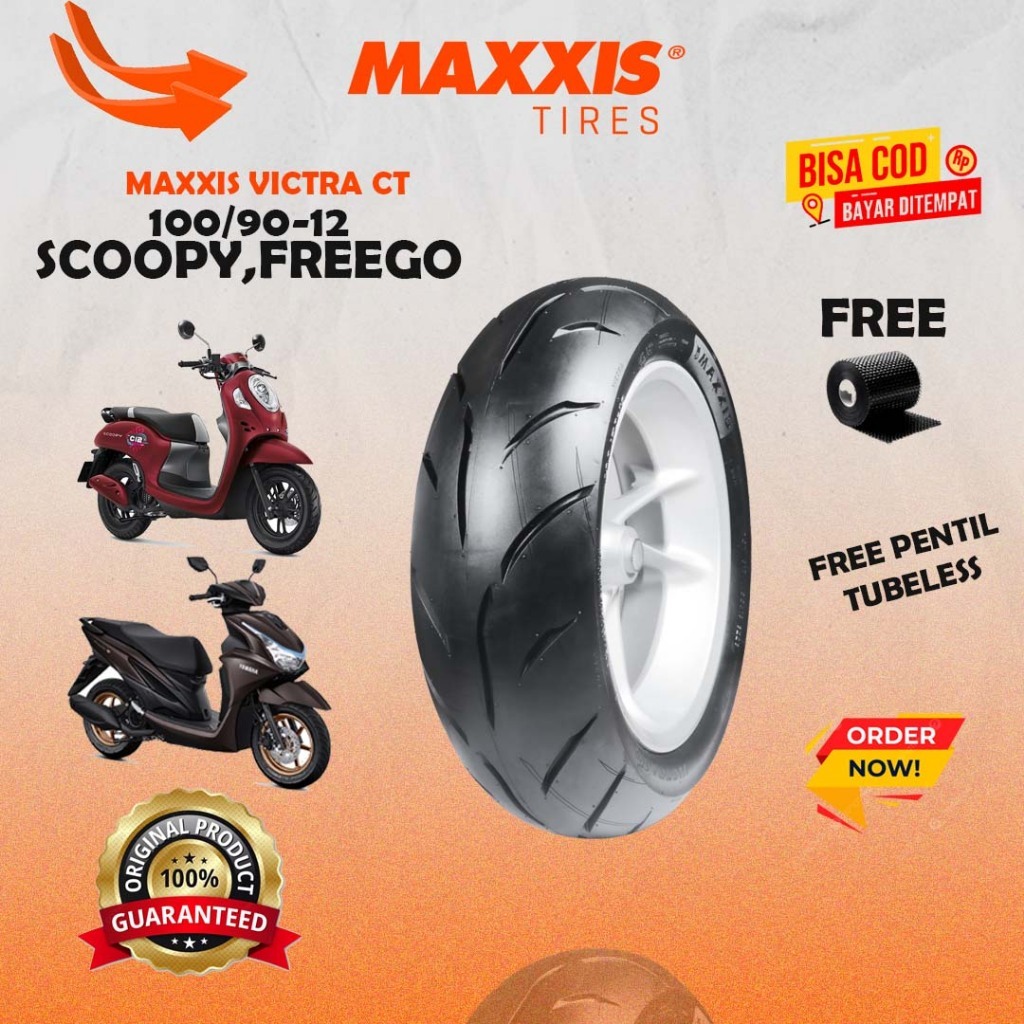 [READY COD] BAN MAXXIS RING 12 VICTRA 98 CT TUBELESS 110/90-12 , 100/90-12 / BAN MOTOR SCOOPY MAXXIS