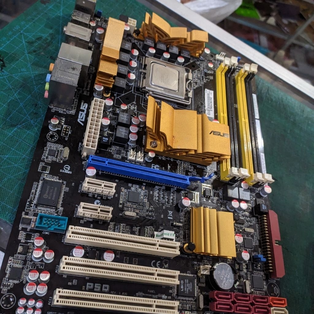 Motherboard LGA 775 ASUS P5Q | Intel P45 Chipset | DDR2 | Bekas Normal | Tested | No Box