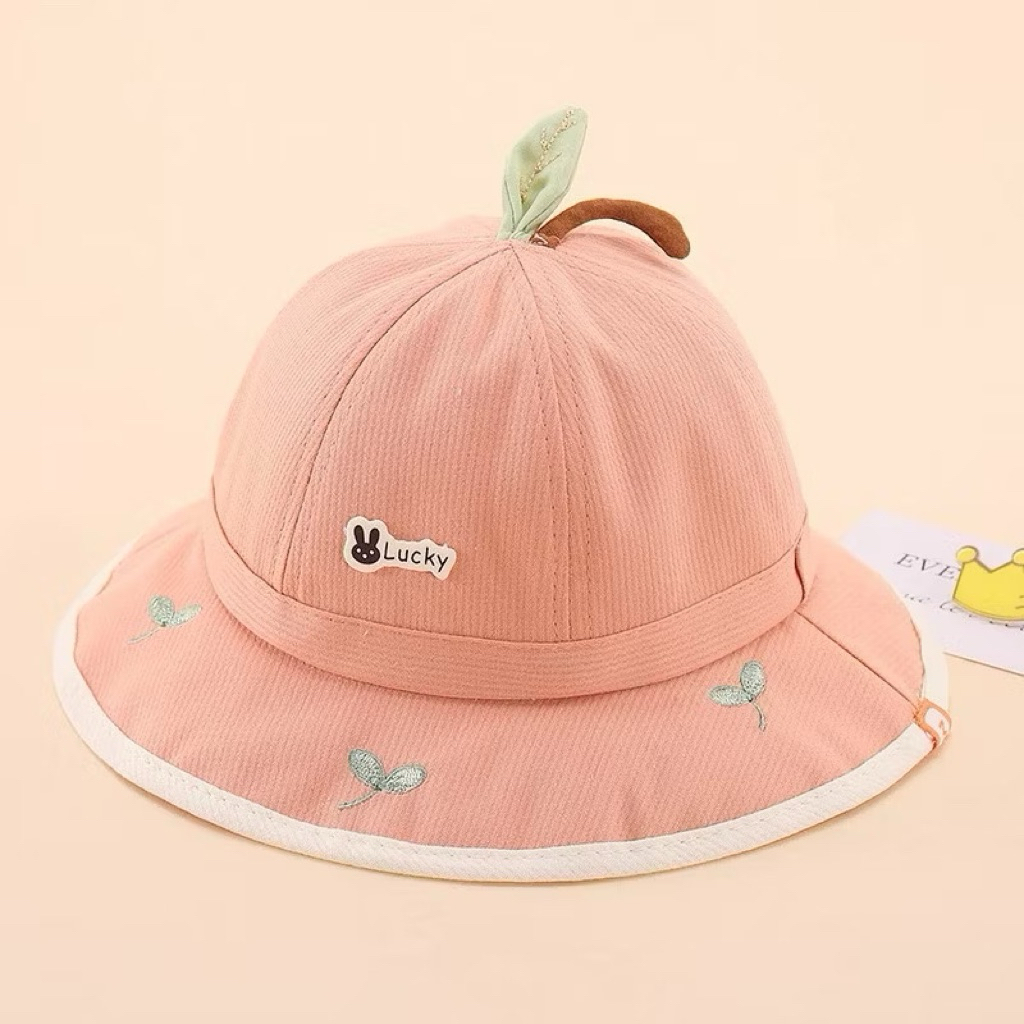 PRELOVED Bucket Hat Lucky - Topi Bayi Lucky Topi Bundar Anak Lucu Kid Bucket Hat Aksesories Newborn 