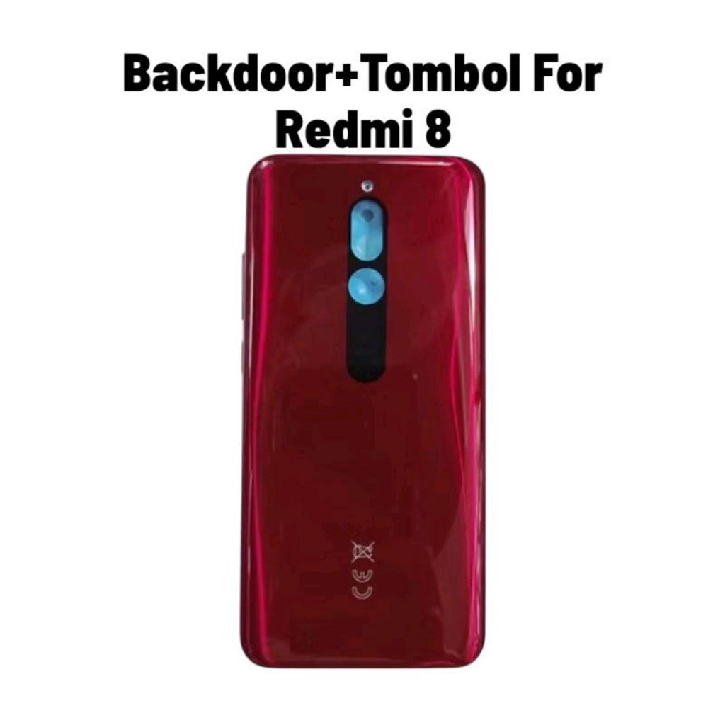 Bekdor+Tombol Xiomi Redmi 8 Casing Belakang