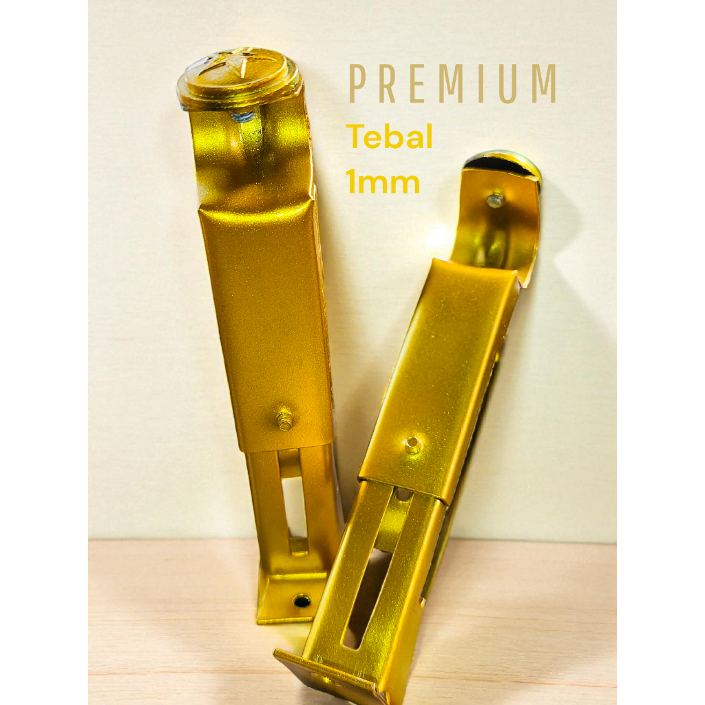 (TEBAL1 MM) BRAKET BESI GORDEN-PENYANGGA BESI GORDEN PREMIUM-KAKI BATANG GORDEN TEBAL