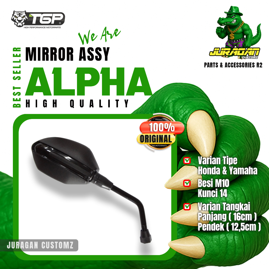 Spion Motor Alpha Honda Yamaha TGP Beat Vario 125 150 PCX ADV Variasi