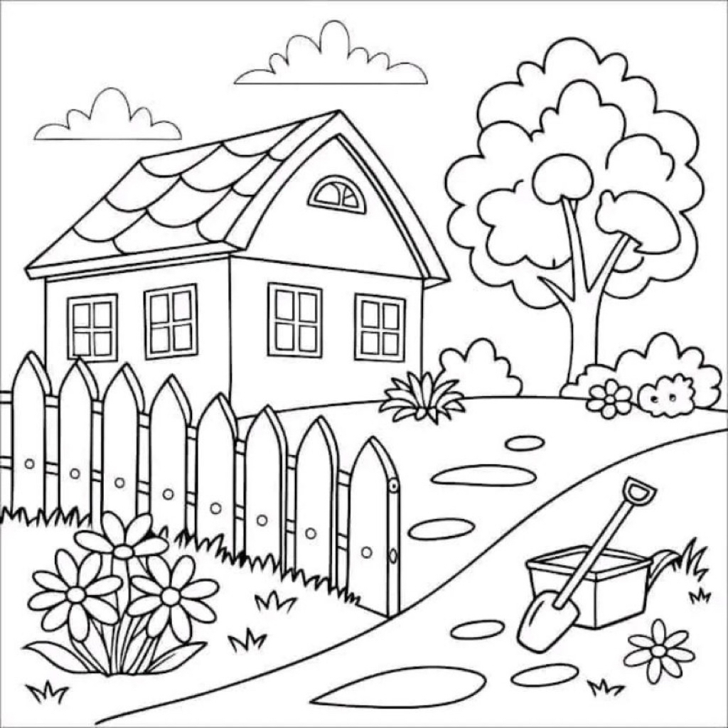 Sketsa gambar pemandangan untuk anak sampai dewasa