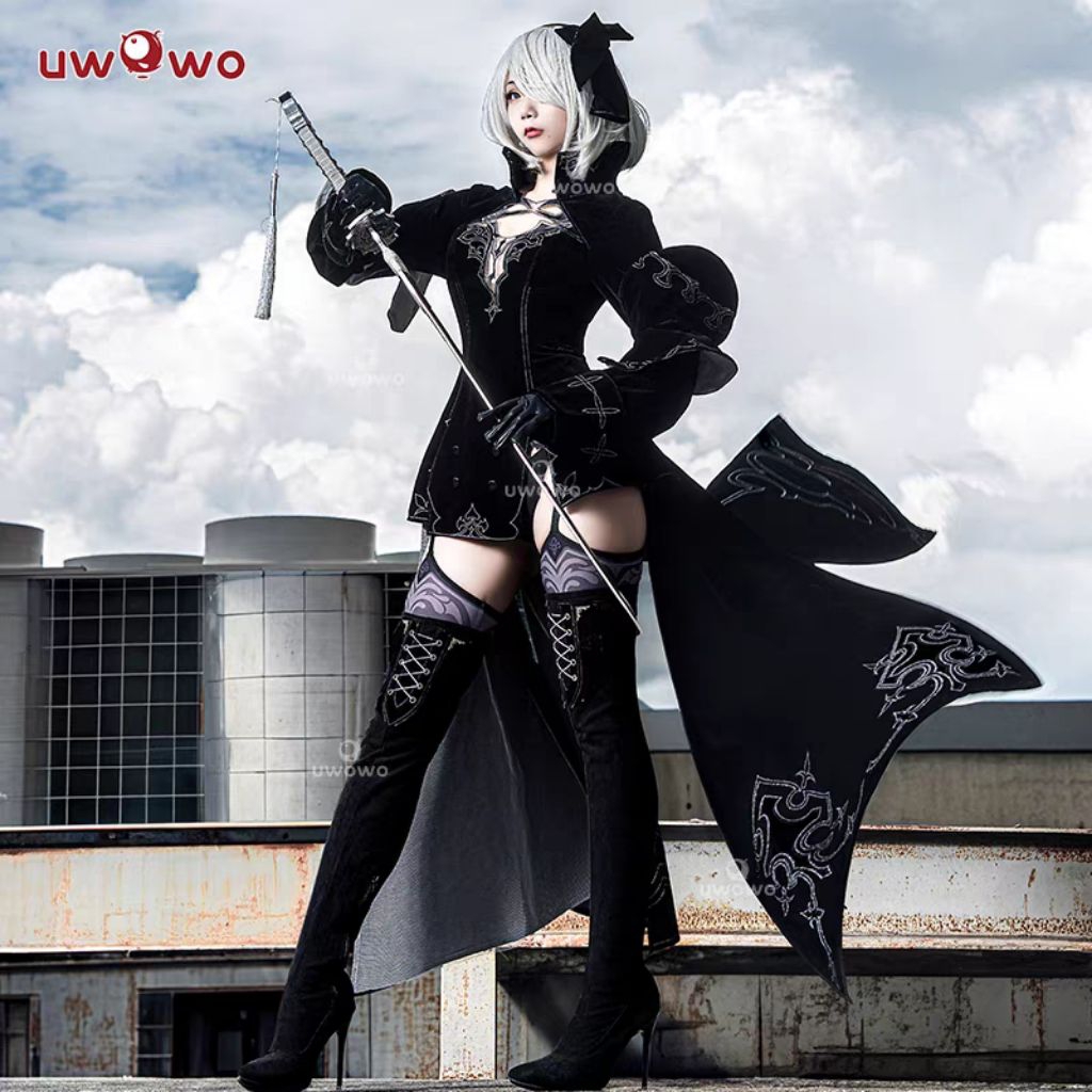 Nier automata yourhaa 2B Costume Cosplay NieR Automata [Brand Uwowo]