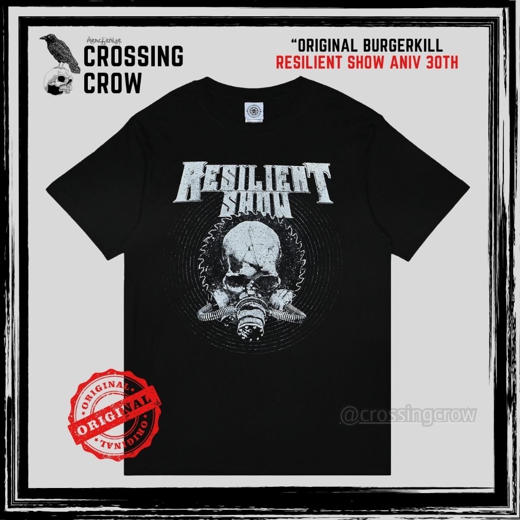 T shirt Burgerkill Original Artikel Resilient Show Anniversary 30 th