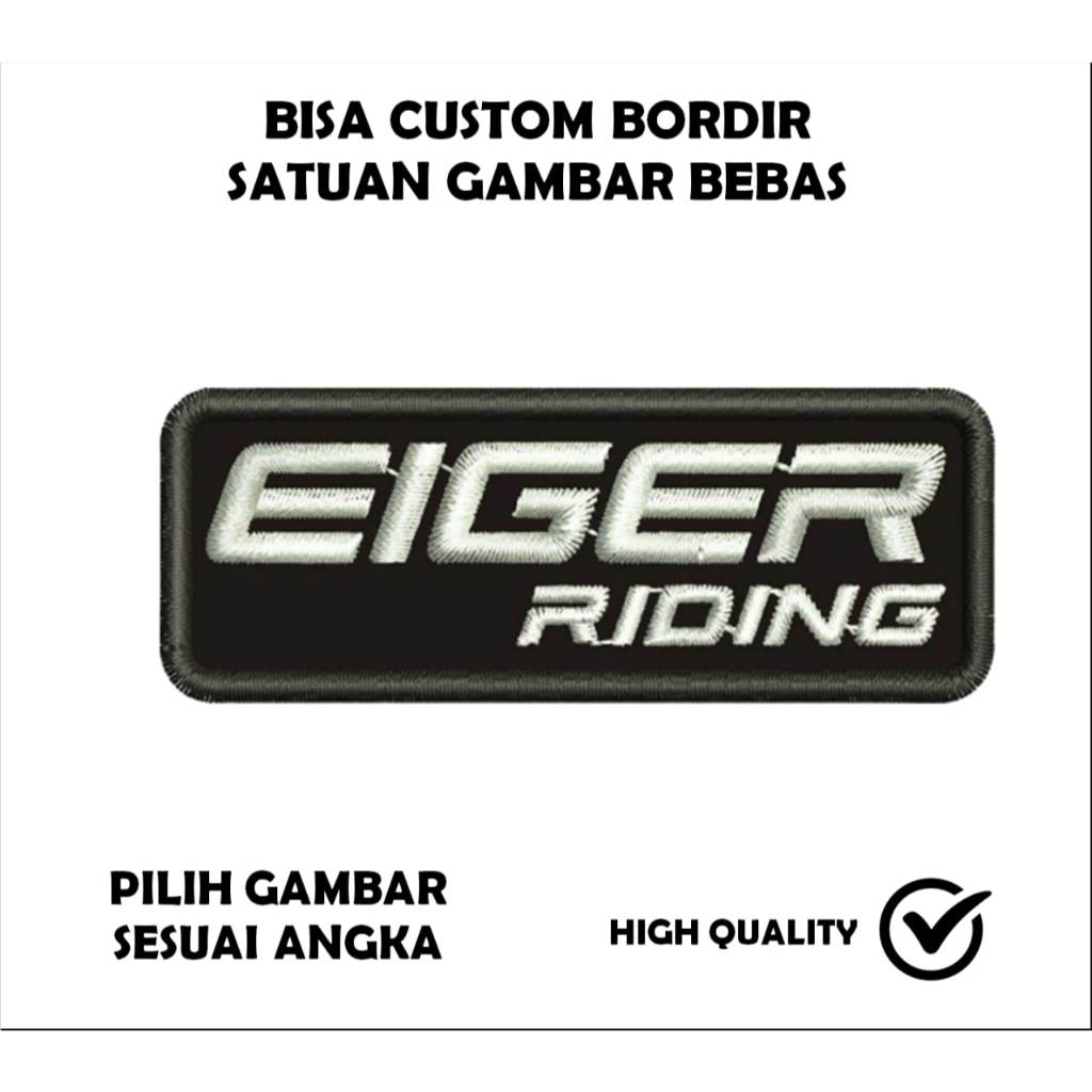 Emblem Patch Bordir Logo EIGER - IBP