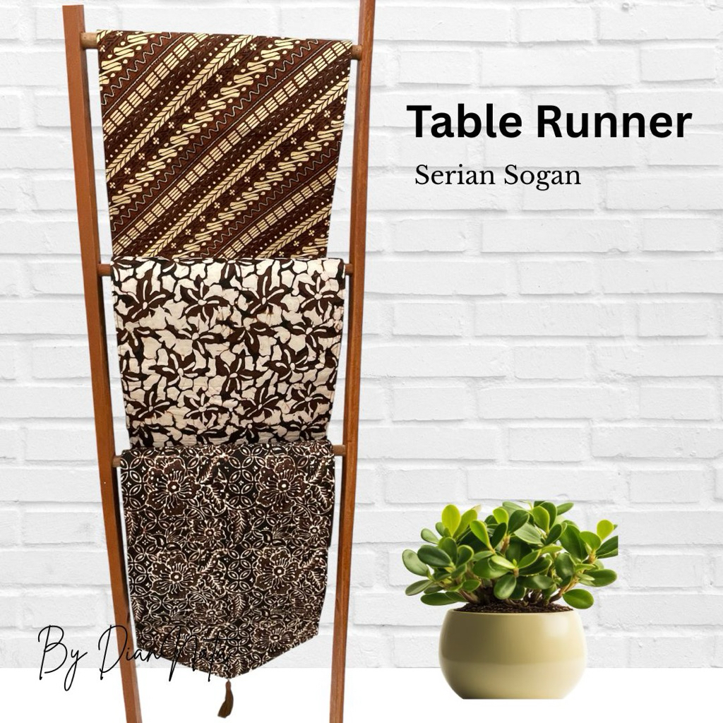 Taplak Meja Table Runner Batik Serian Sogan Suvenir Indonesia