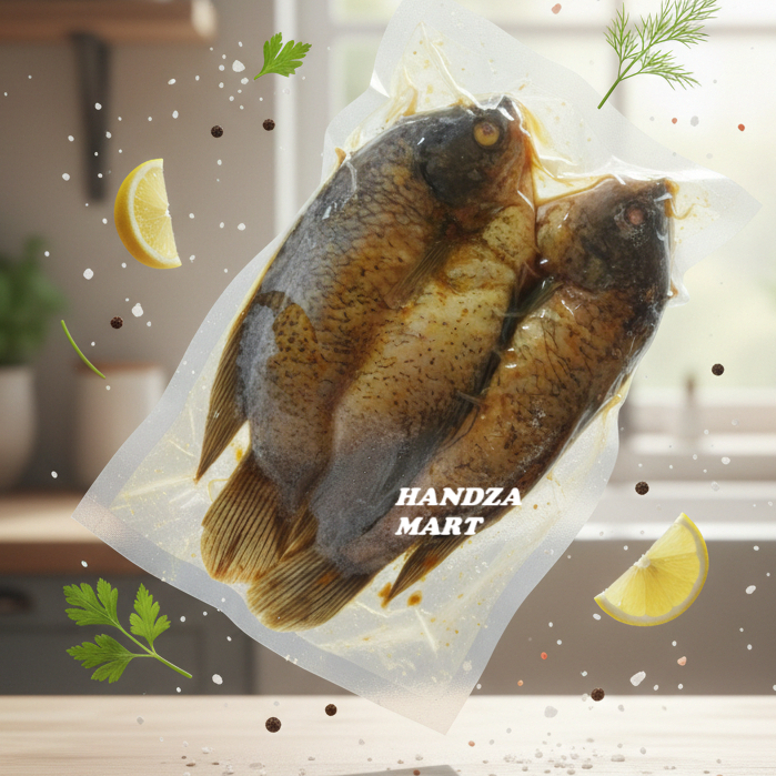 Ikan Gurame Bumbu Kuning Praktis / Gurame Marinasi Frozen Tinggal Goreng