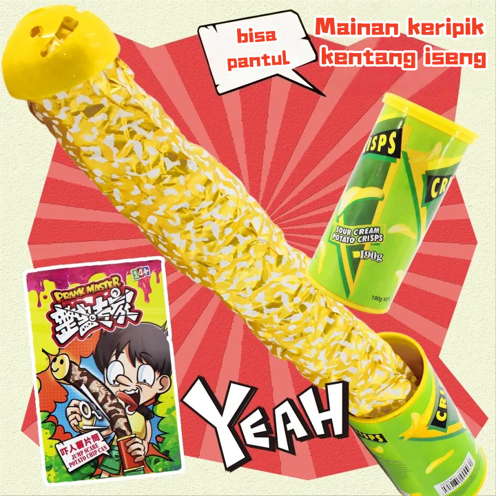 [COD]Snake Potato Chips Prank/Prank Kaleng Ular Palsu Lucu Novelty Prenk Trick Toys