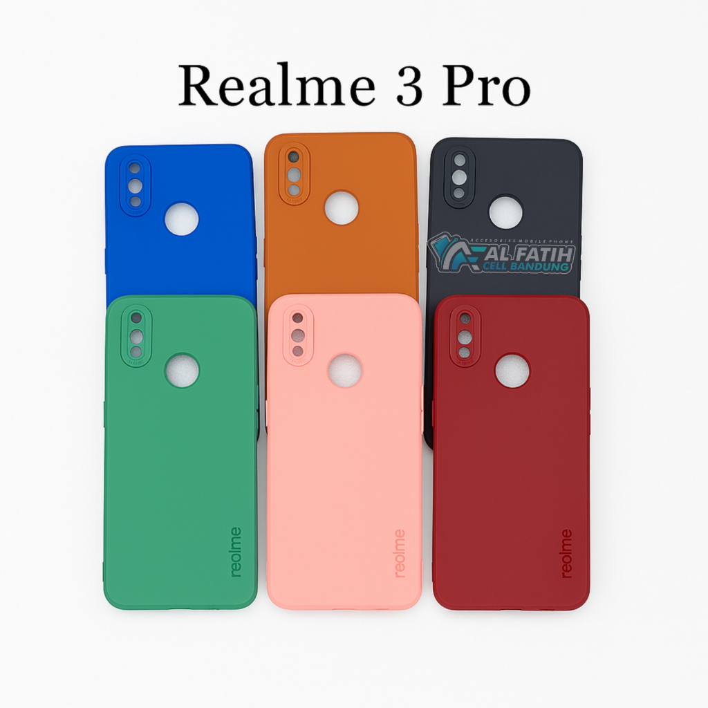 Case Realme 3 Realme / 3 Pro Softcase Pro Camera - Case Polos - Casing Macaron