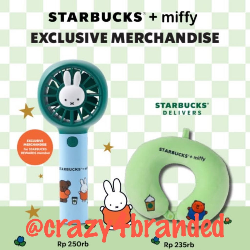 [HANDY FAN & NECK PILLOW ADDED] Starbucks × Miffy & Friends 2025 Various Collection