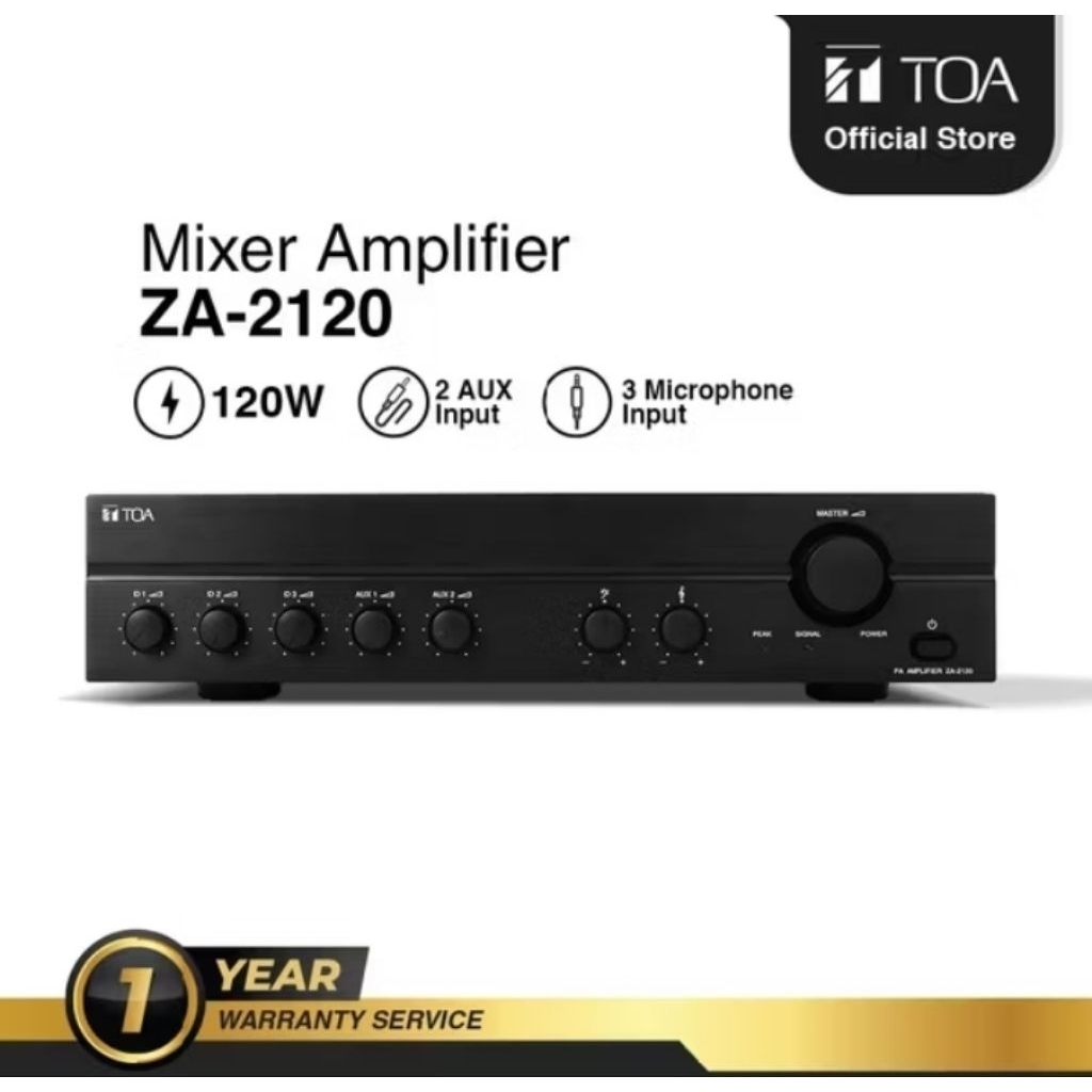 Amplifier TOA Ampli TOA Ampli TOA 120 watt ZA 2120