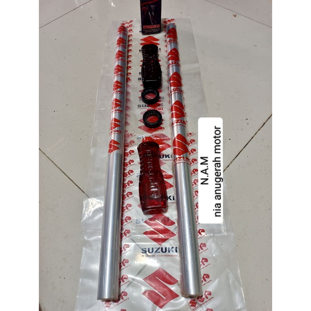 as shock only depan+sil shock+oli shock Suzuki satria Fu karbu fi new 150CC