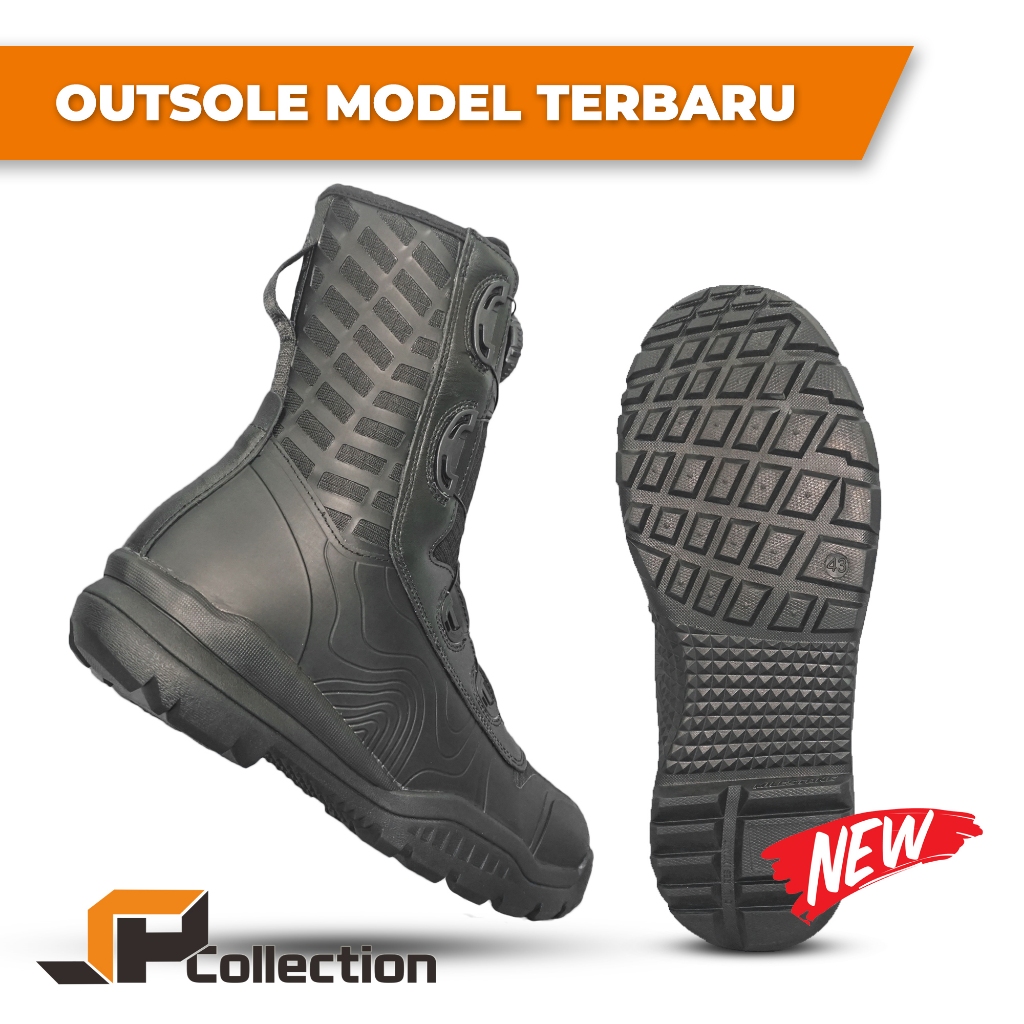 Sepatu PDL Taktikal dan PDH Kilap Tactical Tali Putar Milestone Standart Jatah Pembagian TNI POLRI d