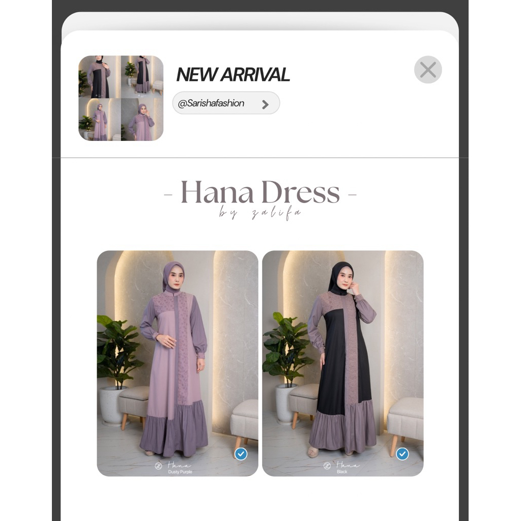 Hana Dress Series 7th anniversary Zalifa NEW COLLECTION