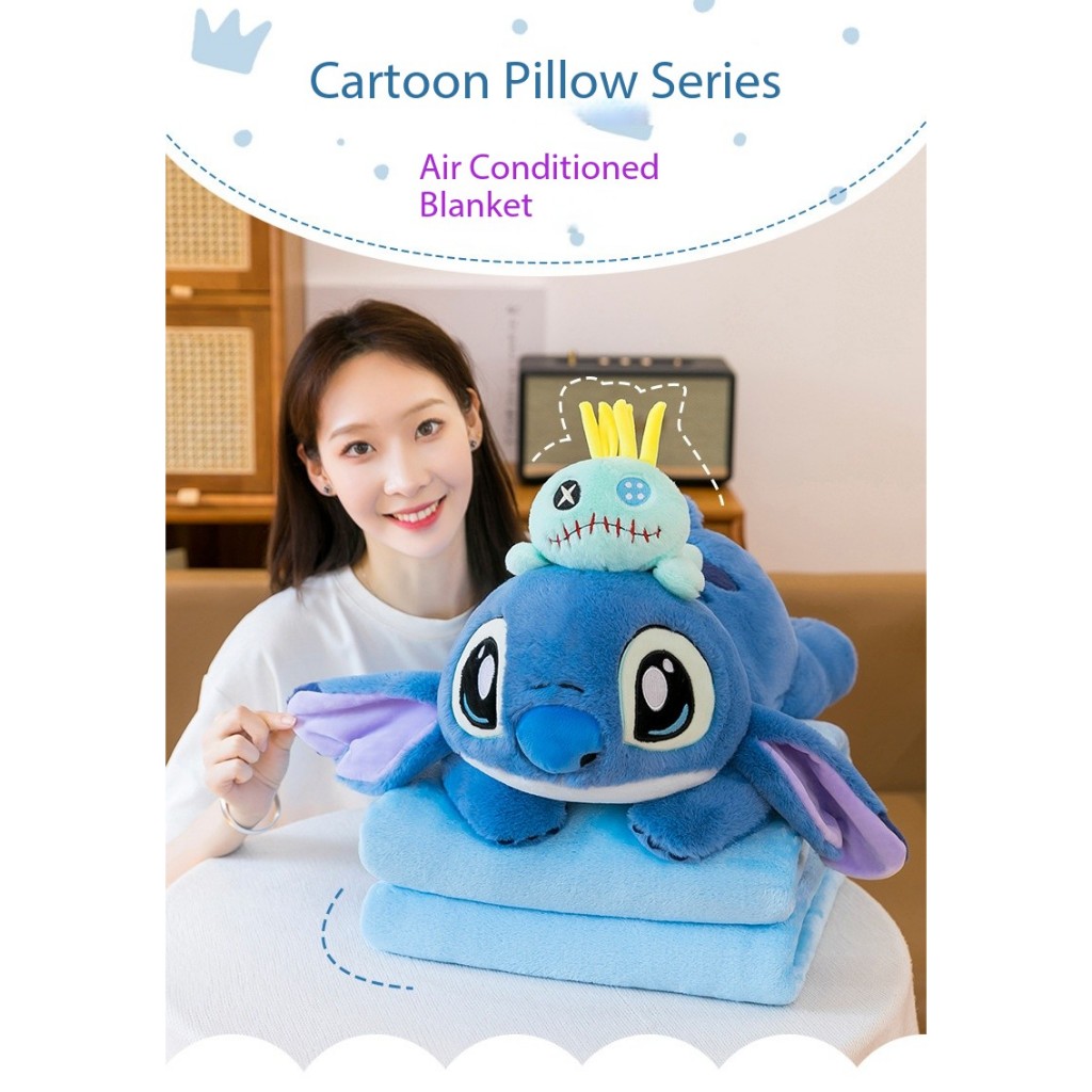 Bantal Selimut Boneka / Boneka Multifungsi Bantal, Selimut / Bantal Selimut Lembut Travel