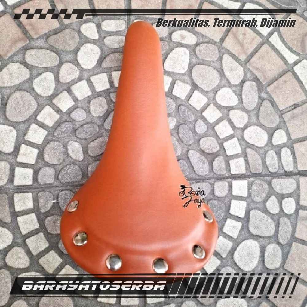 SADEL JOK KLASIK JADUL RETRO PAKU COKLAT FIXIE SPAREPART SEPEDA TERMURAH