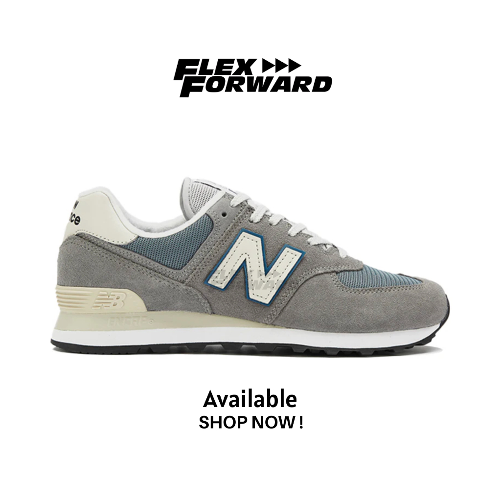 FlexForward. - Sepatu NB 574 Grey Stell Authentic Sneakers