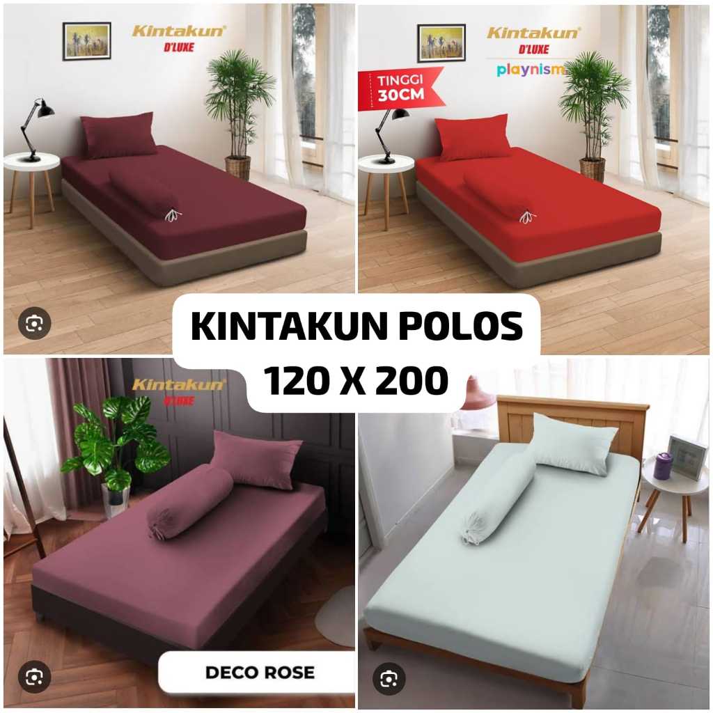 SPREI POLOS SINGLE KINTAKUN UKURAN 120X200