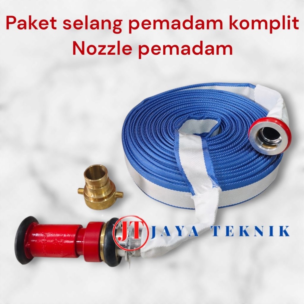 Paket Selang Pemadam Kebakaran 13 Bar + Nozzle Pemadam Kebakaran