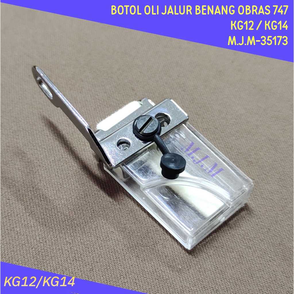 Tabung minyak - botol oli Silikon Jalur Benang Mesin Jahit Obras 747 KG14 KG12 M.J.M-35173
