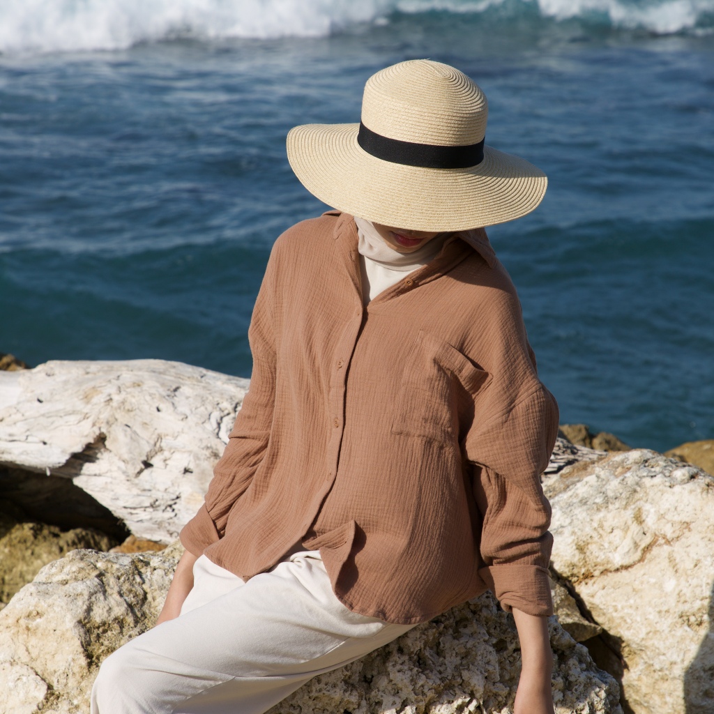 Swifter - Sunny Oversized Muslin Shirt / Kemeja Muslin Oversize