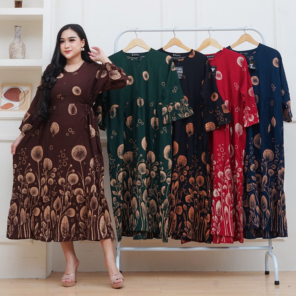 DASTER SUPER SUPER JUMBO LD 120 VANESA RESLETING DEPAN BUSUI ADEM HALUS MURAH LENGAN PANJANG | MUAT 