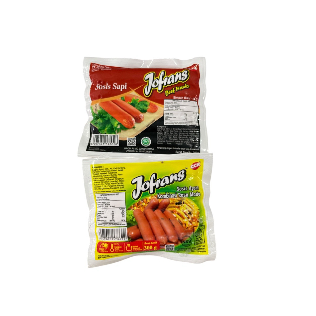 JOFRANS SOSIS SAPI| AYAM MADU | SOSIS AYAM COCKTAIL 300 Gr