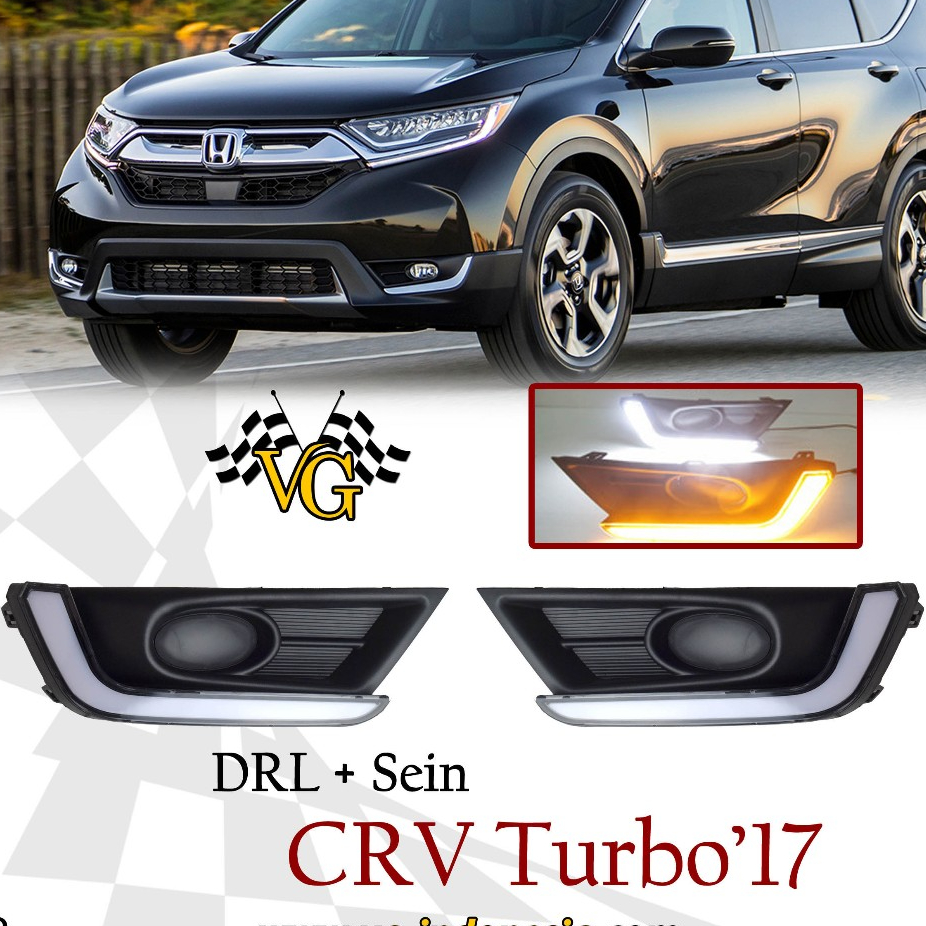 DRL CRV TURBO 2015 - 2021 LED COVER FOGLAMP DRL CRV TURBO DRL FOGLAMP CRV 2015 - 2021