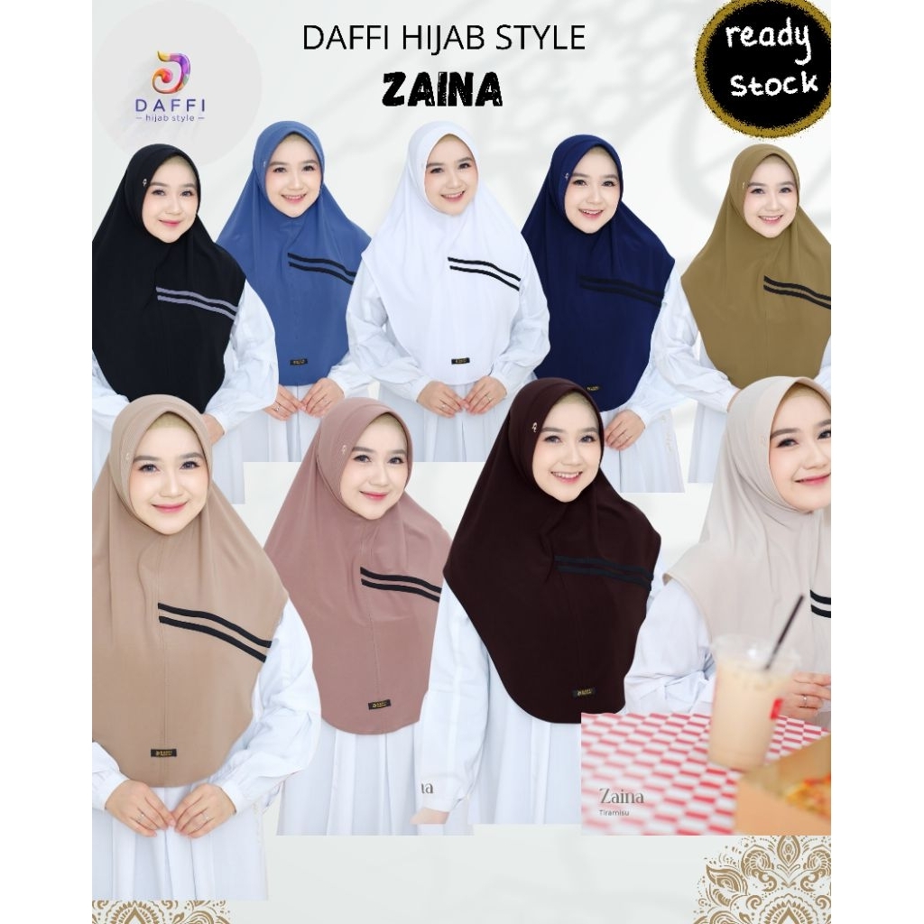 HIJAB INSTANT ZAINA BY DAFFI