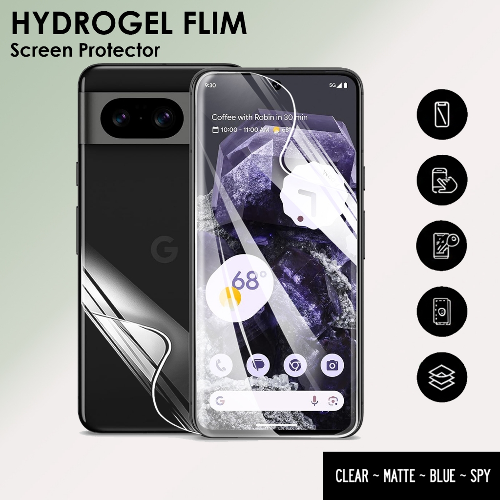 Google pixel 8 / 8A / 8 Pro Anti Gores Hydrogel Not Tempered - Anti Gores Hydrogel Flim