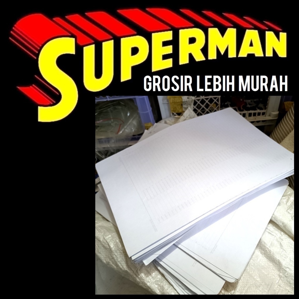 KERTAS BEKAS 1 KG HVS BUAT CETAK RESI ukuran campur f4 a4 1kg satu sisi kosong bisa untuk cetak resi