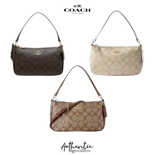 coac 36674 F67567 58321 Women Bag Top Handle Pouch In Signature